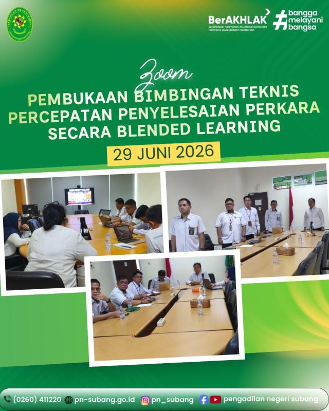 Zoom Pembukaan Bimtek Percepatan Penyelesaian perkara secara Blended Learning Zoom Pembukaan Bimtek Percepatan Penyelesaian perkara secara Blended Learning